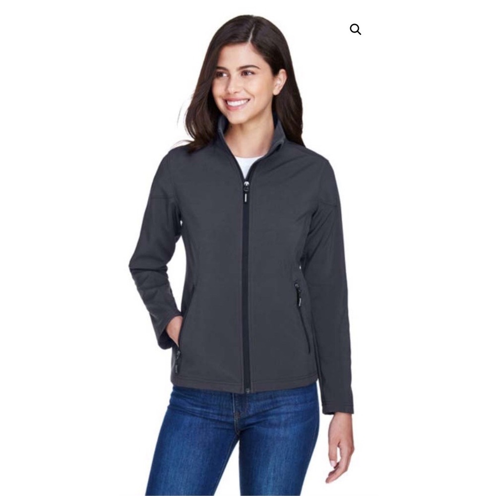 NEW Women's Core365 Cruise 2 Layer Fleece Bonded Soft Shell Jacket- M Navy Blue‎
